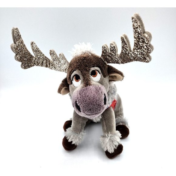 Sparkle Sven Reindeer Disney Frozen II Plush 6.5" Antlers 2019 Ty Beanie Baby - Picture 1 of 11